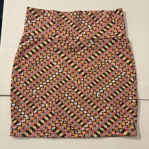 Charlotte Russe‎ Aztec Print Knit Mini Skirt – Size M